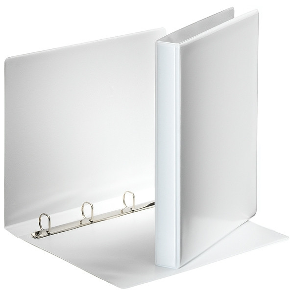 Esselte Essentials Panorama white binder with 4 D-rings, 38mm 49701 203940 - 1