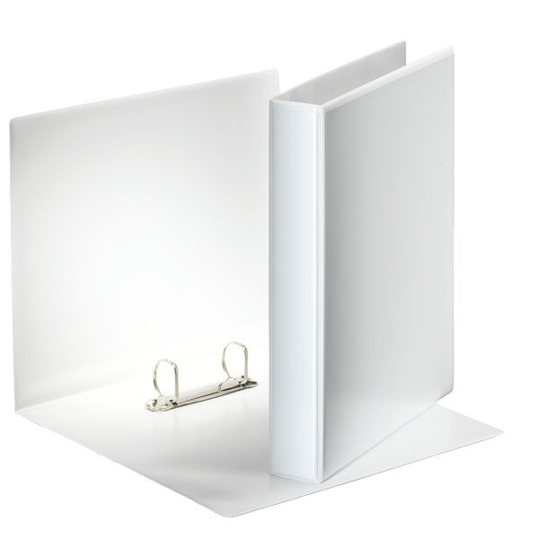 Esselte Essentials Panorama white ring binder with 2 D-rings, 30mm 49709 203245 - 1