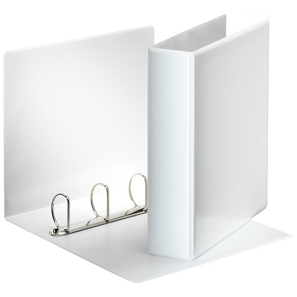 Esselte Essentials Panorama white ring binder with 4 D-rings, 50mm 49705 203886 - 1