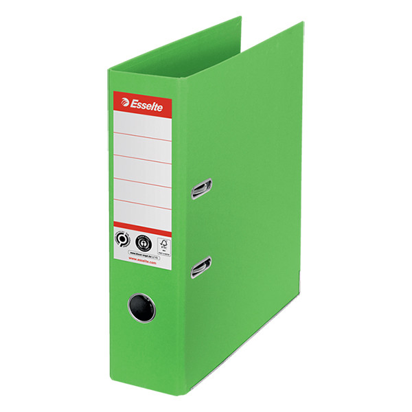 Esselte No. 1 green recycled cardboard binder, 75mm 203707 - 1
