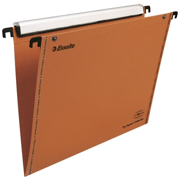 Esselte Orgarex VisioPlus orange A4 V-bottom suspension file, 330mm (25-pack) 49939 203550 - 1