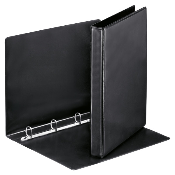 Esselte Panorama black binder with 4 D-rings, 38mm 17853 203934 - 1