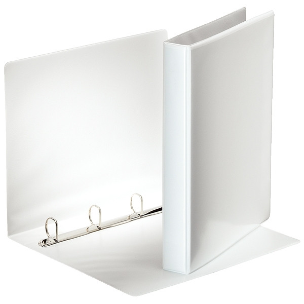 Esselte Panorama white binder with 4 D-rings, 44mm 17856 203948 - 1