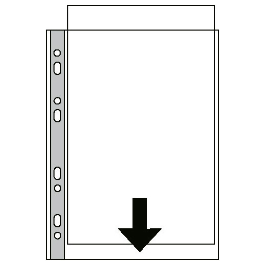 Plastic punched pocket A3, 11-hole | 90 micron | Esselte | 50-pack 203924 - 1