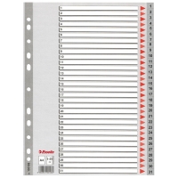 Plastic tabs 1-31 (31 grey tabs) | A4, 11-hole | Esselte 203818