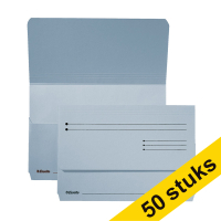 Esselte Pocket-File blue cardboard file folder (50-pack)