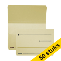 Esselte Pocket-File cream cardboard file folder (50-pack)