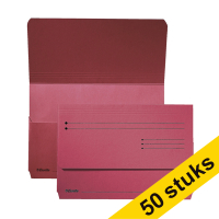 Esselte Pocket-File red cardboard file folder (50-pack)