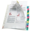 Punched pocket (A4, 11-hole) with 12 tabs | 130µ | Esselte 414170 203229 - 1