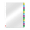 Punched pocket (A4, 11-hole) with 12 tabs | 130µ | Esselte 414170 203229 - 2