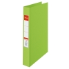 Esselte Vivida metallic green plastic ring binder with 4 O-rings, 42mm 203784 - 1