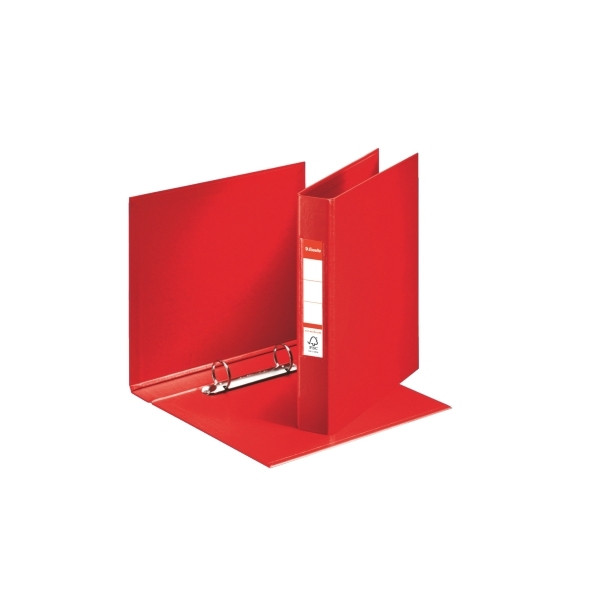 Esselte Vivida red A5 plastic binder with 2 O-rings 47683 203242 - 1