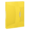 Esselte Vivida transparent yellow document box, 40mm (380 sheets) 624052 203222 - 1