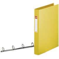 Esselte Vivida yellow plastic ring binder with 4 O-rings, 42mm 14458 203778