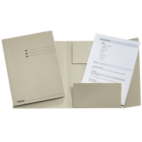 Esselte grey A4 3 flap folder with line printing (50-pack) 1033307 203572