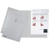 Esselte grey A4 cardboard inlay folder with equal sides and line printing (100-pack) 203606 - 1