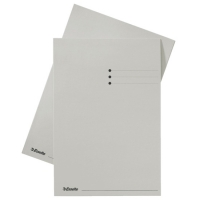 Esselte grey A4 cardboard inlay folder with line printing and 10mm overlap (100-pack) 2013407 203626