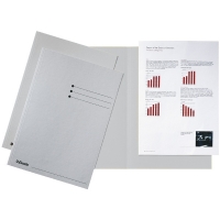 Esselte grey A4 inlay foler with equal sides and line printing (100-pack) 2113407 203606