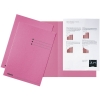 Esselte pink A4 cardboard inlay folder with equal sides and line printing (100-pack) 203610 - 1