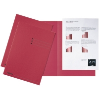 Esselte red A4 cardboard inlay folder with equal sides and line printing (100-pack) 2113415 203616