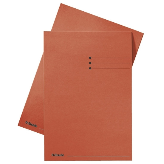 Esselte red A4 inlay folder cardboard with line printing and 10mm overlap (100-pack) 2013415 203636 - 1