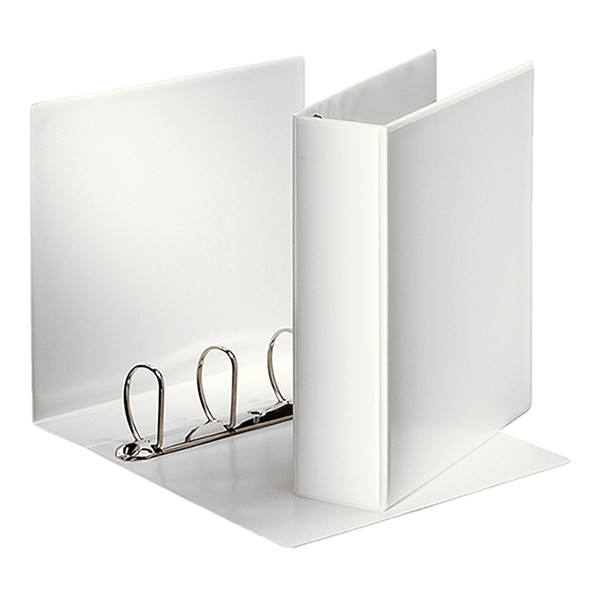 Esselte white panorama ring binder with 4 D-rings, 60mm 49706 203294 - 1