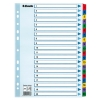 Esselte white/coloured A4 cardboard tabs with indexes 1-20 (11 holes)