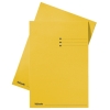 Esselte yellow folio cardboard inlay folder with line printing (100-pack) 203640 - 1