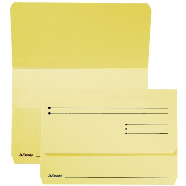 Esselte yellow pocket file (25-pack) 15841 203690 - 1