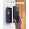 Eufy Video Doorbell Battery Set | Black E82101W4 LEU00001 - 2