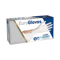 Eurogloves Latex white powder-free gloves, size S (100-pack)  SME00036