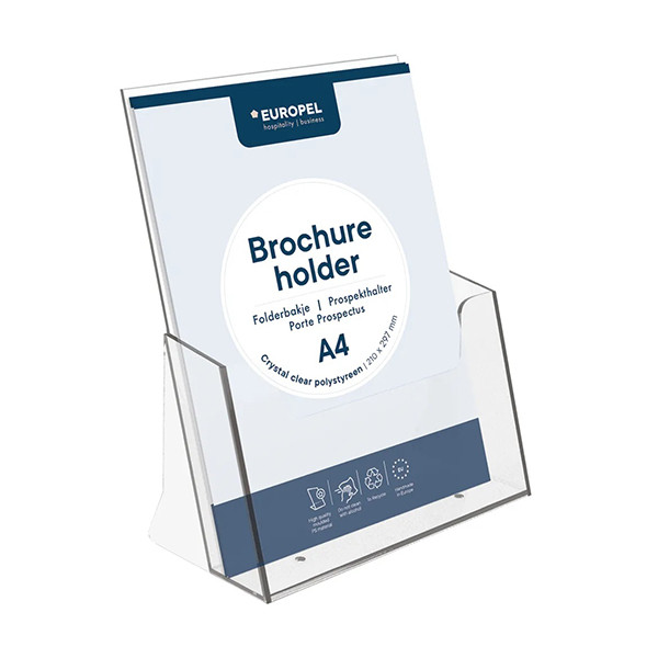 Brochure holder (A4) | L-foot | Europel 226930 - 1