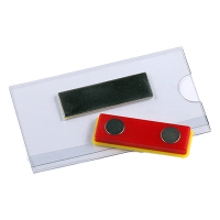 Name badge with magnet | 75 x 40mm | Europel 24-pack 226964