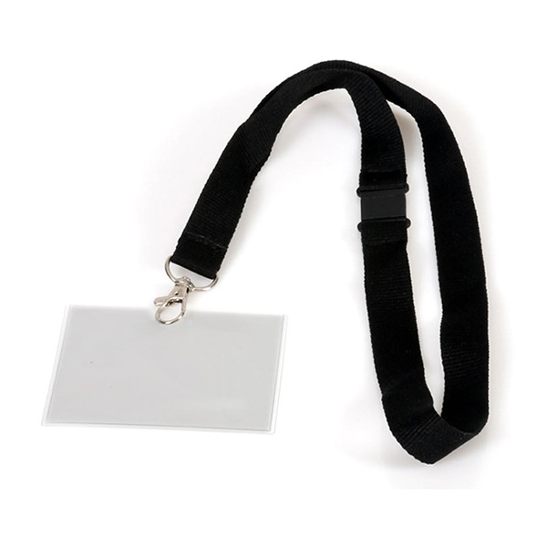 Name badge with textile cord | 90 x 60mm | Europel 5-pack 226969 - 1