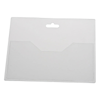 Name badge without textile cord | 90 x 60mm | Europel 24-pack 226977
