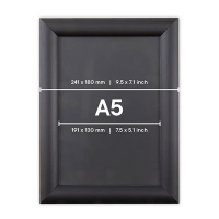 Europel economy A5 snap frame with black aluminum frame 226985