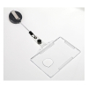 Europel open name badge with roll-off mechanism, 85mm x 54mm (10-pack) 226974 - 2