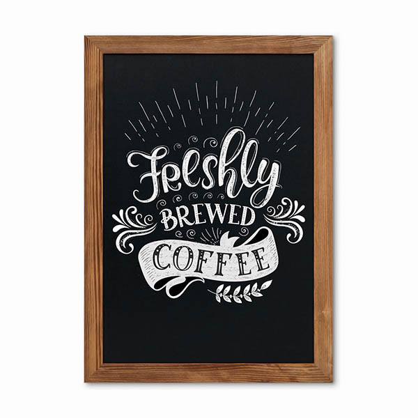 Europel wall natural chalkboard with frame, 50 x 70cm 226989 - 3