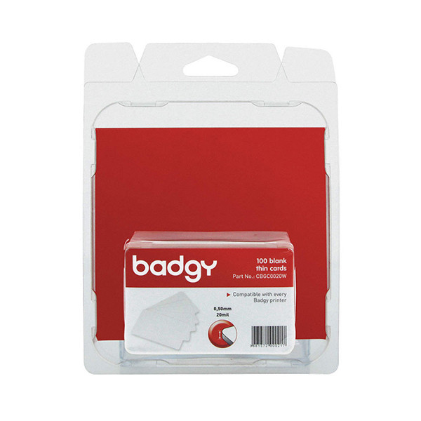 Evolis Badgy plastic cards 0.50mm (100-pack) CBGC0020W 219760 - 1