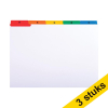 Exacompta A5 white tab card, 210mm x 160mm (3-pack) 404081 - 1