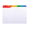 Exacompta A6 white tab card, 148mm x 117mm (1 set)