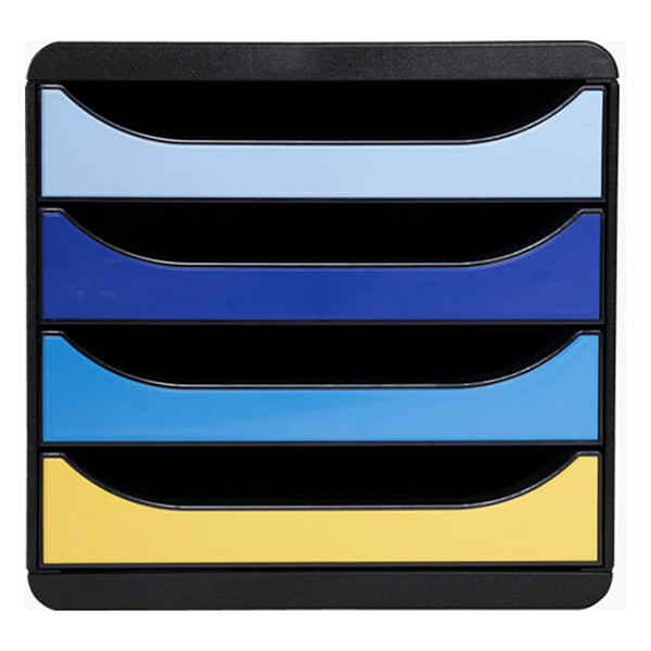 Exacompta Bee Blue assorted drawer unit (4 drawers) 3104202D 404098 - 2