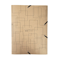 Cardboard elastomer folder | A4 | Exacompta Eterneco brown 404086