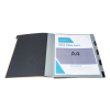 Cardboard tabs (9 tabs) sorting folder | A4 | Exacompta Eterneco brown 404092 - 3