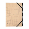 Cardboard tabs (9 tabs) sorting folder | A4 | Exacompta Eterneco brown 404092 - 1