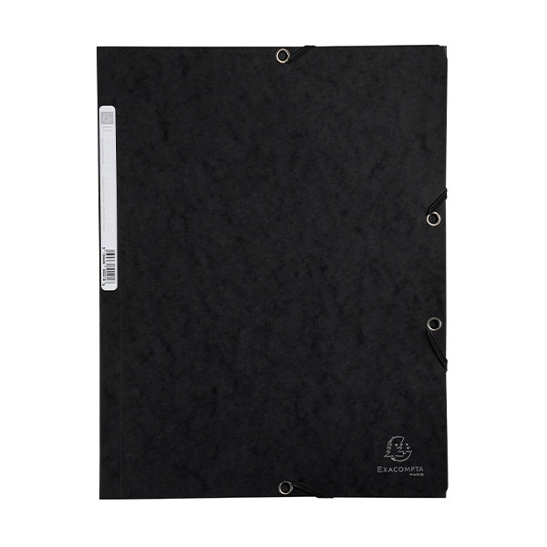 Elastomer folder A4 (3-flap) | blue cardboard | Exacompta 404017 - 1