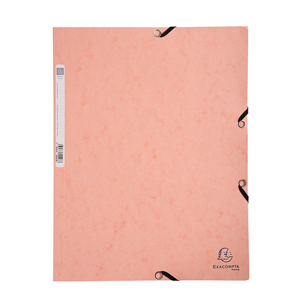 Elastomer folder A4 (3-flap) | coral cardboard | Exacompta **Clearance** 404031 - 1