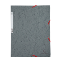 Elastomer folder A4 (3-flap) | grey cardboard | Exacompta 404025