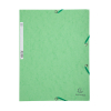 Elastomer folder A4 (3-flap) | lime green cardboard | Exacompta 404026 - 1