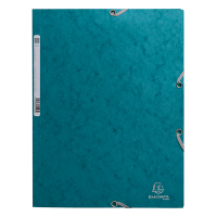 Elastomer folder A4 (3-flap) | pacific blue cardboard | Exacompta **Clearance** 404159
